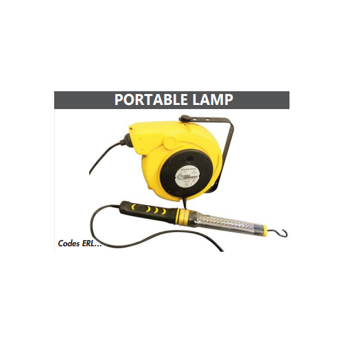 Automatic winding reel range PLT 600 + LAMP 330 (COB LED) 24V - ERL-T-15-LCOB-P6/55
