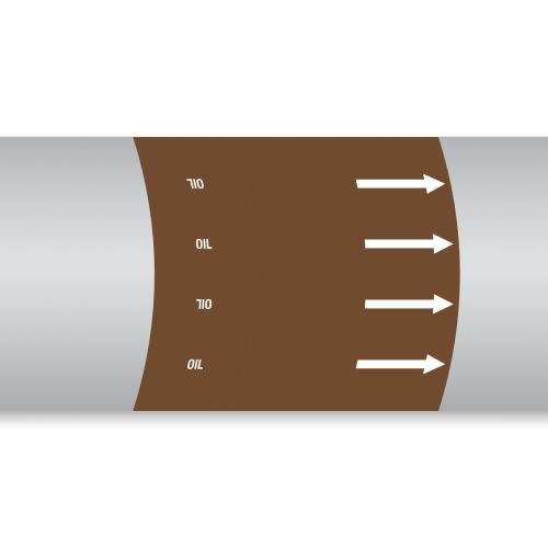 BRADY Pipe and valve markers 308792