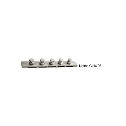 Inspection Pit Earth Bar Stainless Steel; 5 holes: 30x4mm