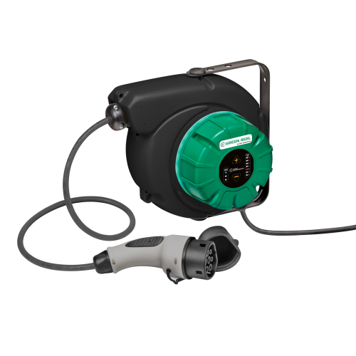 Automatic cable reel WALL BOX built-in- Plug type 2 - 4mCable 3G2,5²  - ERVWB-T2