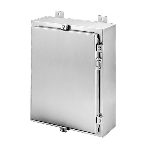 Hoffman Continuous Stainless Steel Hinge with Clamps, 316L SS Type 4X - A60H3616SS6LP