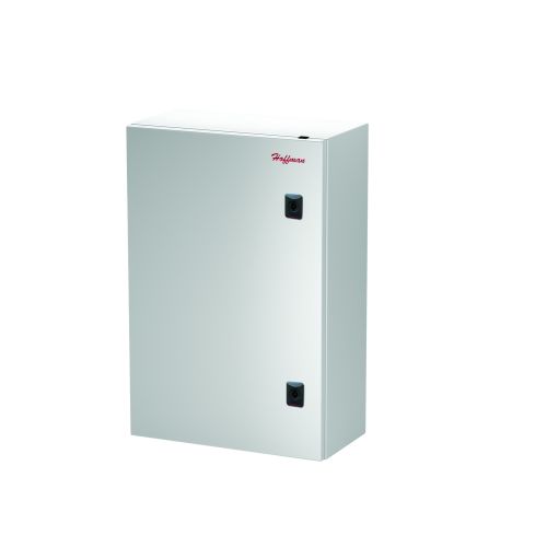 HOFFMAN M600600350GPE GL66 MILD STEEL, METAL ENCLOSURE 600 x 600 x 350mm HINGE COVER WITH WALL MOUNTING PLATE