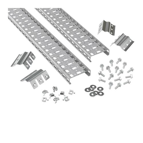 Hoffman ProLine, Full-Height Vertical Grid Straps - PGH3S14V - Three row hole pattern