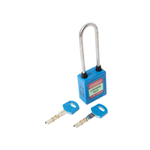 3-PTP (Three Point Traceability Padlock). 
Color: BLUE. Stainless Steel (SS304 Grade) 3PTPBKDMKL80