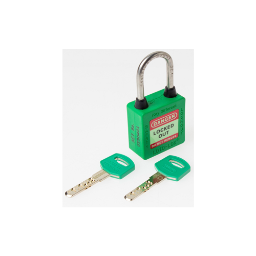3-PTP (Three Point Traceability Padlock).</br>
Color: GREEN. Stainless Steel (SS304 Grade) 3PTPGKDR40