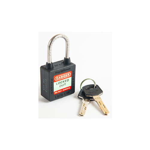 3-PTP (Three Point Traceability Padlock).</br>
Color: NOIR (BLACK).  Stainless Steel (SS304 Grade) 3PTPNKDR40