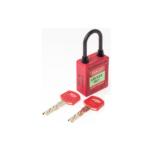 3-PTP (Three Point Traceability Padlock) RED. DUAL PURPOSE 3PTPRKDMKN40