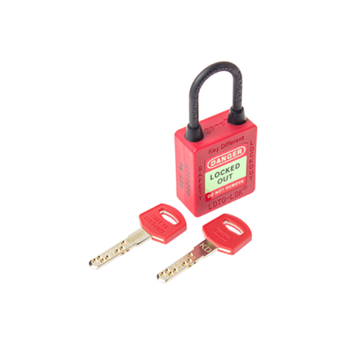 3-PTP (Three Point Traceability Padlock) Color: RED. DUAL PURPOSE 3PTPRKDN40
