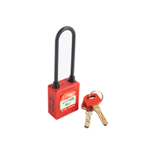 3-PTP (Three Point Traceability Padlock) Color: RED. DUAL PURPOSE 3PTPRKDN80
