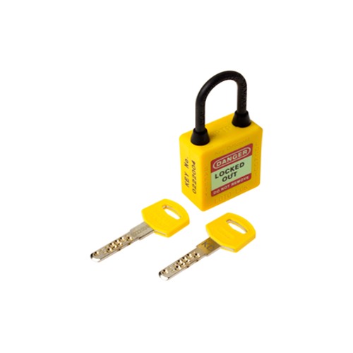 3-PTP (Three Point Traceability Padlock) Color: YELLOW. DUAL PURPOSE 3PTPYKDN40