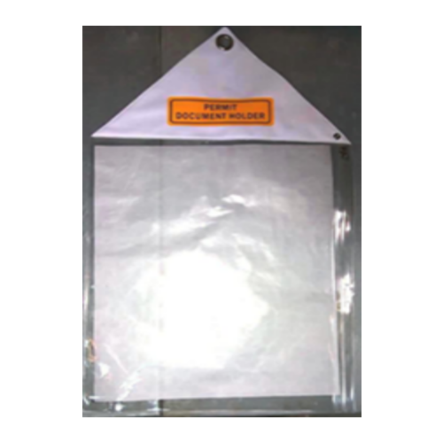 Document Holder - Flexible Sheeting 
Permit Holder with zip lock & metal eyelet DH‐PVC‐PTW