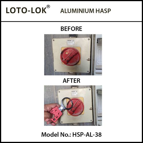 Aluminum - Hasp Round Rod Scissor HSP-AL-38
