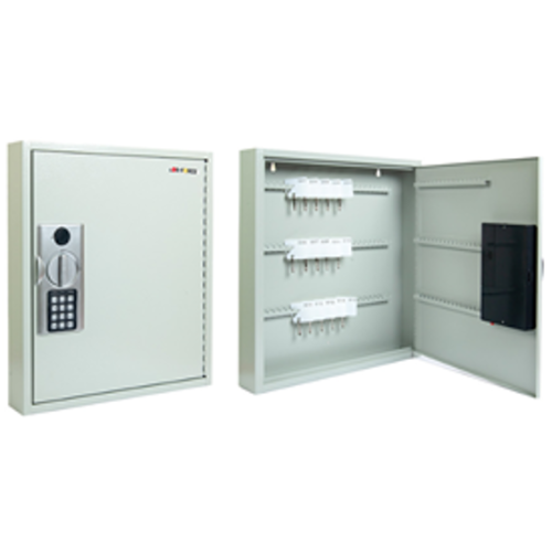 Digital Key Cabinet - with plastic key tags. 
White colored key fobs 120 Pcs. KC-LFDKC-120