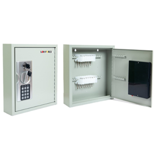 Digital Key Cabinet - with plastic key tags. 
White colored key fobs 40 Pcs. KC-LFDKC-40