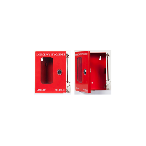 Key Cabinet - Emergency for single
key with hammer. Durable Powder Coated Steel Cabinet KCG- EKC-01