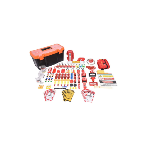 ELECTRICAL LOTO KIT PLASTIC TOOL BOX - LARGE LOKT-EPBL-204