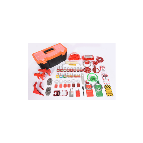 MECHANICAL LOTO KIT PLASTIC TOOL BOX - LARGE  LOKT-MPBL-205