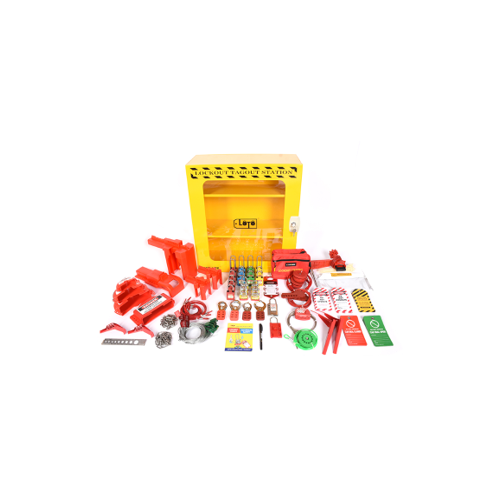 MECHANICAL LOTO KIT STEEL CABINET - LARGE  LOKT-MSC10-602