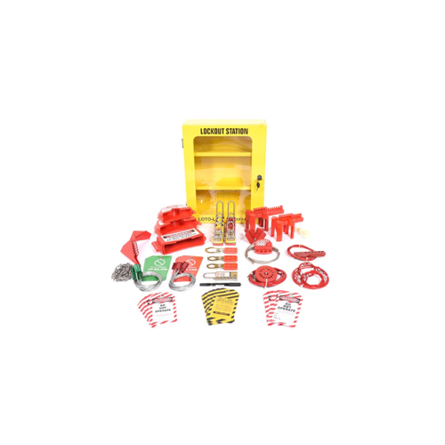 MECHANICAL LOTO KIT STEEL CABINET - MEDIUM  LOKT-MSC6-402