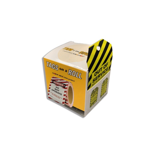 TAGS-ON-A-ROLL - "DO NOT OPERATE" TAG. R100-TAGC-301