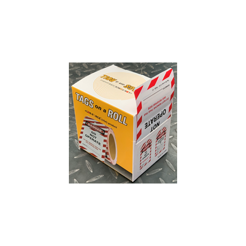 TAGS-ON-A-ROLL - "DO NOT OPERATE" TAG. R100-TAGD-01