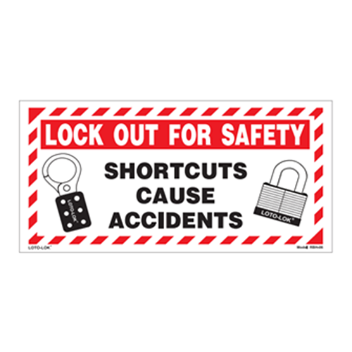 STICKER VINYL - Lockout / Tagout 
Self-Adhesive LOTO Sticker. W 300 x L 150mm.  RBH - 06