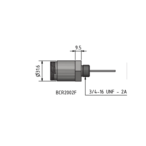 MacArtney BCR2012FTI ** Titanium Bulkhead female