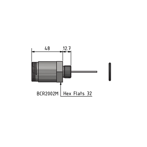 MacArtney BCR2012MTI ** Titanium Bulkhead male