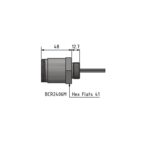 MacArtney BCR2410MTI ** Titanium Bulkhead male