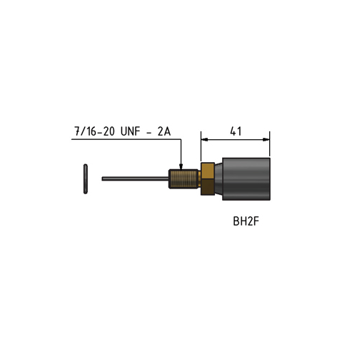 MacArtney BH3FAS Bulkhead female Anodized aluminium