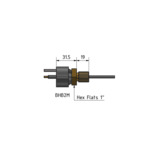 MacArtney BHB3MAS Battery 3 contact male
