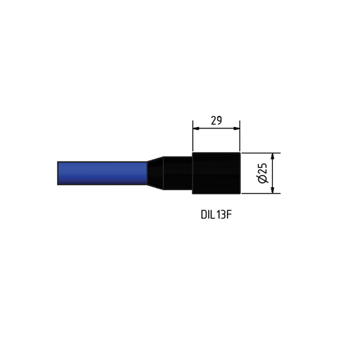 MacArtney DIL13F w/1 meter cable Data & power 13 contact female