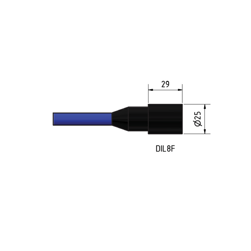 MacArtney DIL8F w/1 meter cable Data 8 contact female