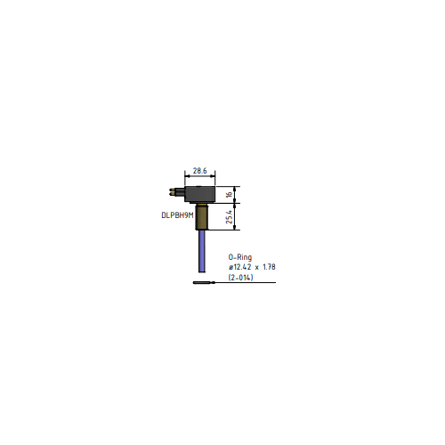 MacArtney DLPBH9M contact male Low profile data & power 9