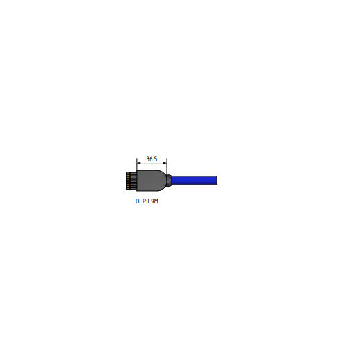 MacArtney DLPIL9M w/1m Data 8 cable contact male Low profile data & power 9