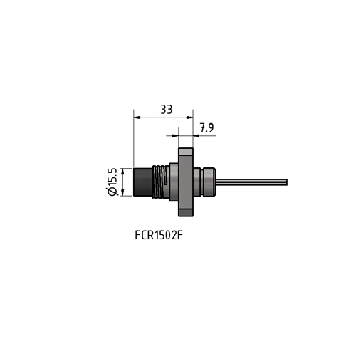 MacArtney FCR1508F Stainless steel Flange mount female