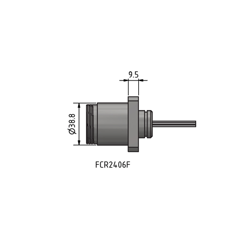 MacArtney FCR2410FTI ** Titanium Flange mount female
