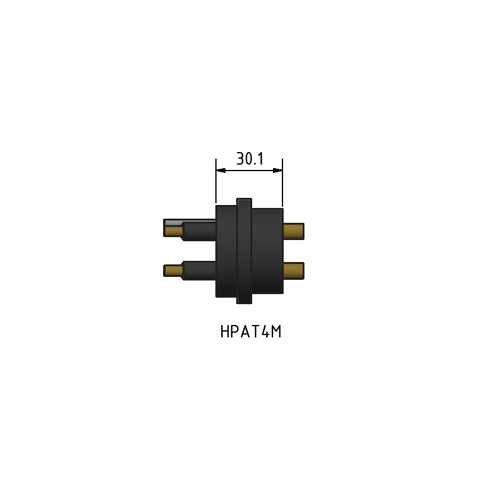 MacArtney HPAT4M ** High power 4 contact male
