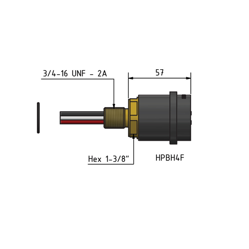 MacArtney HPBH4FTI 8 AWG ** High power 4 contact female