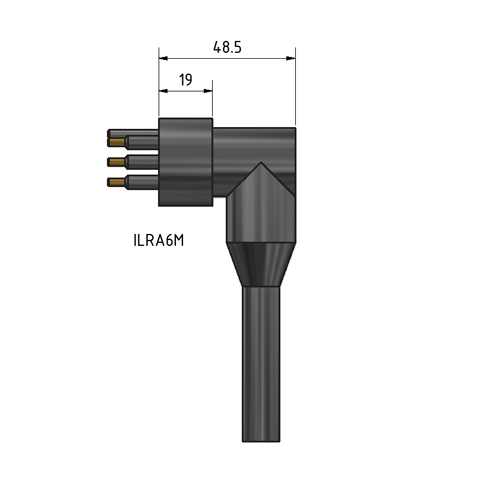 MacArtney ILRA10M Right angle male