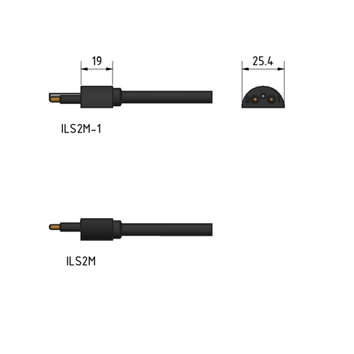 MacArtney ILS2M Splitconn 2 contact male