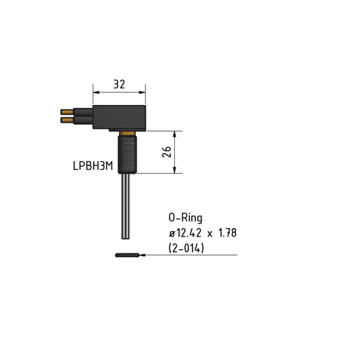 MacArtney LPBH4MNM Non-metallic LP bulkhead male