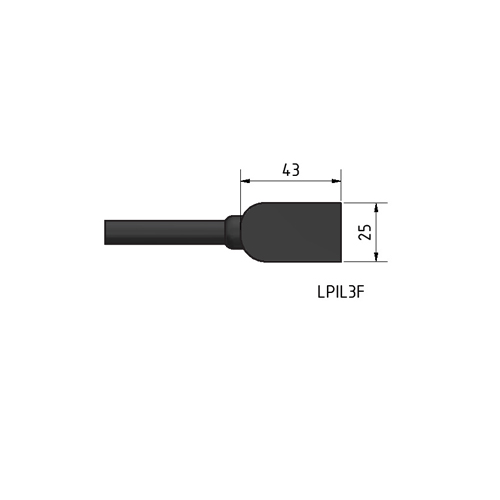 MacArtney LPIL4F//5 m open ended 5 m cable LP inline female