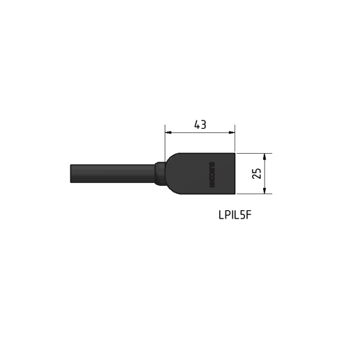 MacArtney LPIL5F//5 m open ended 5 m cable LP inline female