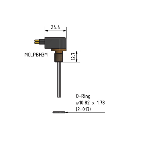 MacArtney MCLPBH3MTI ** Titanium Micro LP bulkhead male