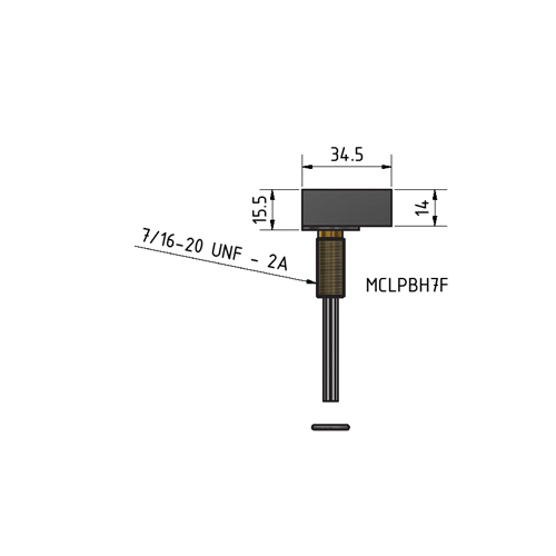MacArtney MCLPBH9FNM Non-metallic Micro LP bulkhead female