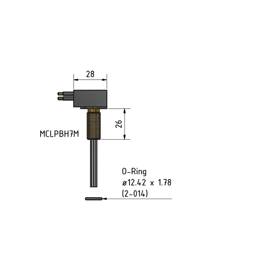 MacArtney MCLPBH9MTI Titanium Micro LP bulkhead male