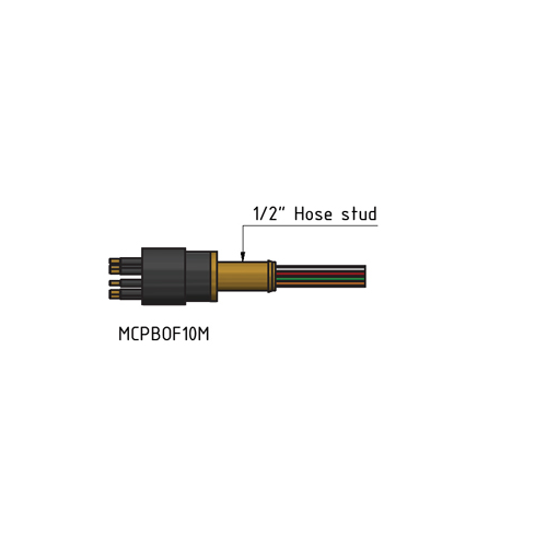 MacArtney MCPBOF16MSS Stainless steel Micro PBOF male