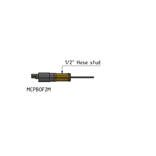 MacArtney MCPBOF8MSS Stainless steel Micro PBOF male