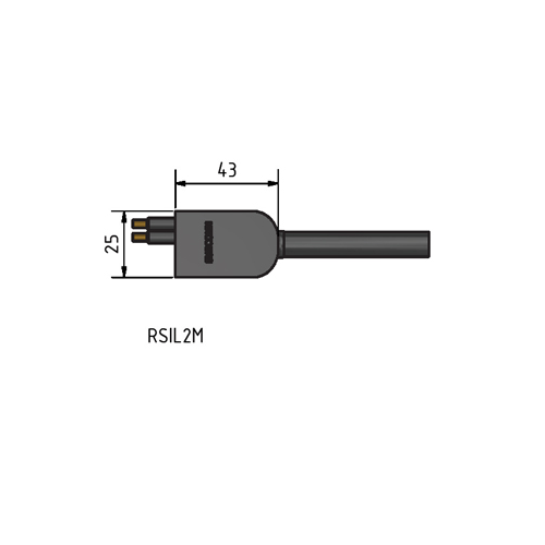 MacArtney RSIL2M LP reed switch 2 contact male